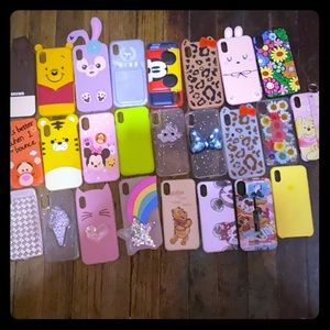 25pcs iPhone X/XS cell phone cases . Gently used .